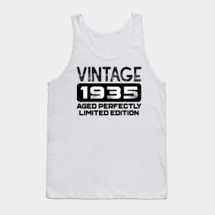 Birthday Gift Vintage 1935 Aged Perfectly Tank Top